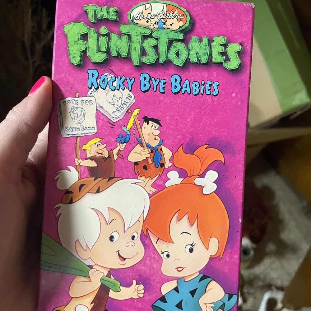 Vintage 90s The Flintstones "Rocky Bye Babies" VHS